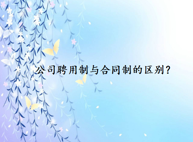 公司聘用制與合同制有什么區別哪個好?合同制員工有編制嗎?