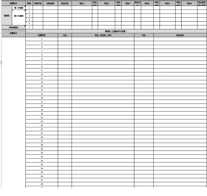 1719905334384354.jpg 2025山東高考志愿填報樣表,考生可以填幾個志愿?附填報注意事項