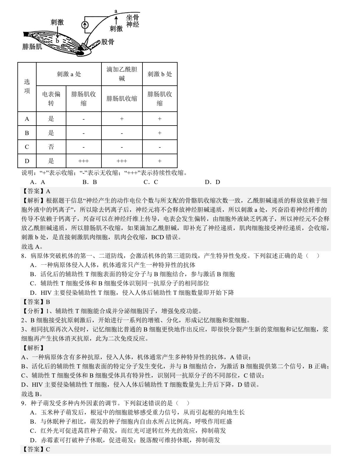 1752797633795294.jpg 2025安徽新高考生物試卷真題及答案解析,附考點題型及分值分布
