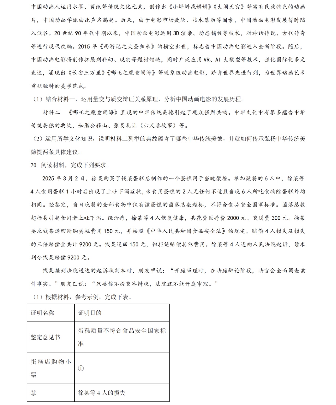 2025V¸߿ԇ}𰸽c}ͼֲֵ